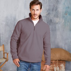 Plain Micro Fleece Enzo Zip Neck Kariban 300 GSM